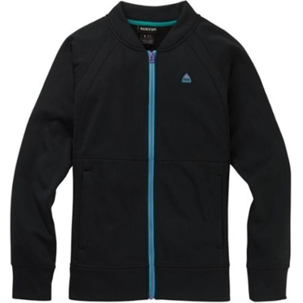Burton Women's Crown Bonded Full Zip Fleece Jacket Black Large